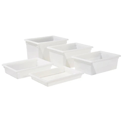 Winco PFFW-12 to PFHW-9, White Various Sizes PP Food Storage Boxes, EA