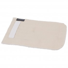8.5" x 11" pan grabber stanton trading, featuring a multi-layered design for heat protection. It includes a secure strap for improved grip and control. Made from durable, heat-resistant material, ideal for handling hot cookware safely. Sold in a dozen pack.