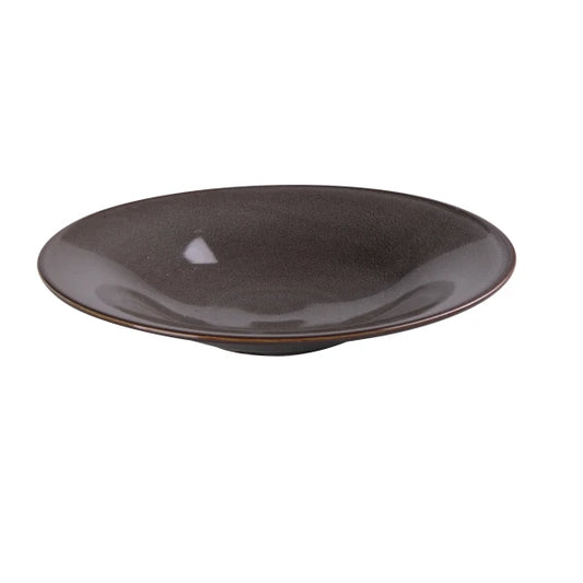 Yanco Soup/Salad Plate PK-410 delivers a refined, contemporary feel with its smooth round silhouette and signature gray grainy glaze. Designed for serving soups, salads, pastas, and composed dishes, this 10.5 inch plate offers a stylish combination of depth and elegance. Its gently curved profile enhances presentation while the durable porcelain construction ensures reliable performance in restaurants, hotels, catering setups, and modern home dining.