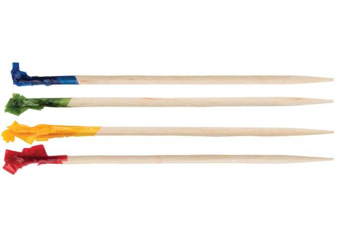 Winco PK-C2 and PK-C4, 2-9/16"L and 3-15/16"L 1,000/bag Cellophane Frills Picks