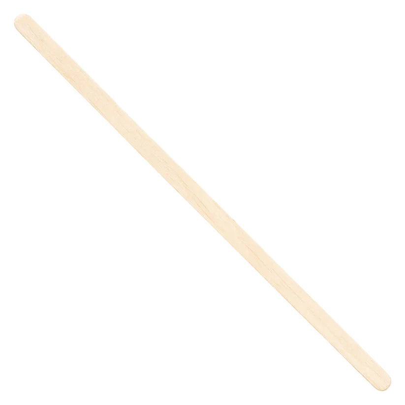 Winco PK-CS7U/PK-CS7W, 7-1/2"L Wood, 1000/Pk, Wrapped & Unwrapped Coffee Stirrer