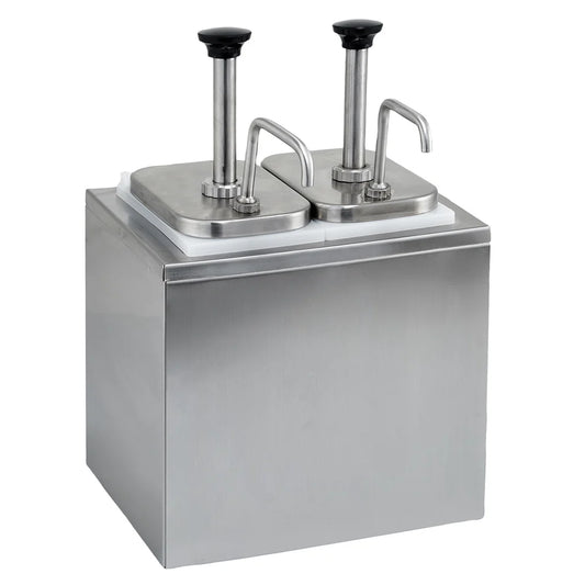 Winco PKTS-2D, Condiment Dispenser with 2 standard pumps
