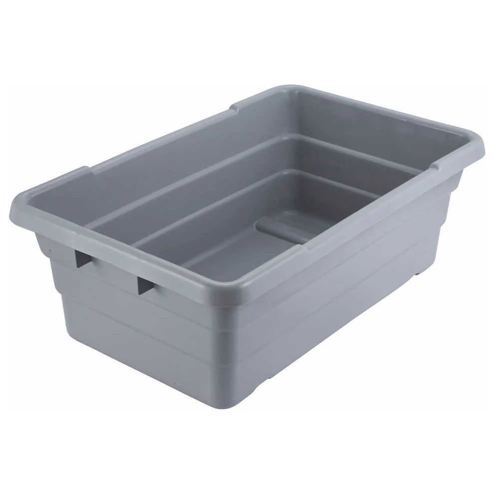 Winco PL-8, 24" x 15" x 8", Gray Lug, Nesting