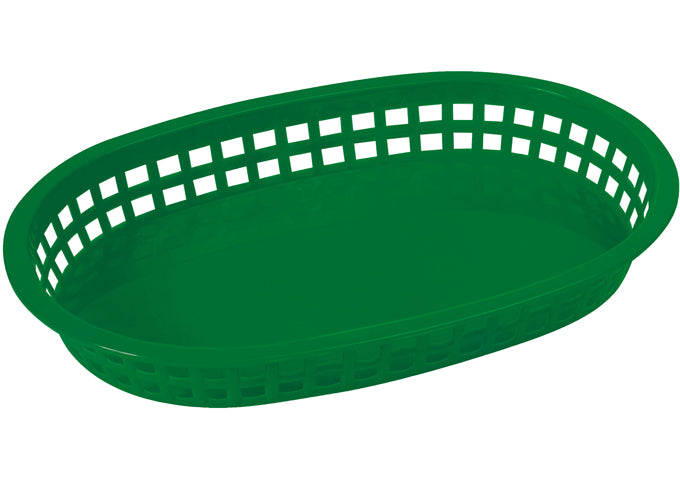 Winco PLB-G to PLB-Y 10-3/4" x 7-1/4" x 1-1/2" Green to Yellow, Oval Platter Baskets