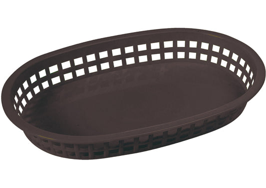 Winco PLB-G to PLB-Y 10-3/4" x 7-1/4" x 1-1/2" Green to Yellow, Oval Platter Baskets