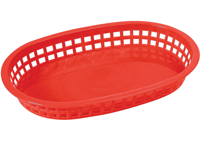 Winco PLB-G to PLB-Y 10-3/4" x 7-1/4" x 1-1/2" Green to Yellow, Oval Platter Baskets