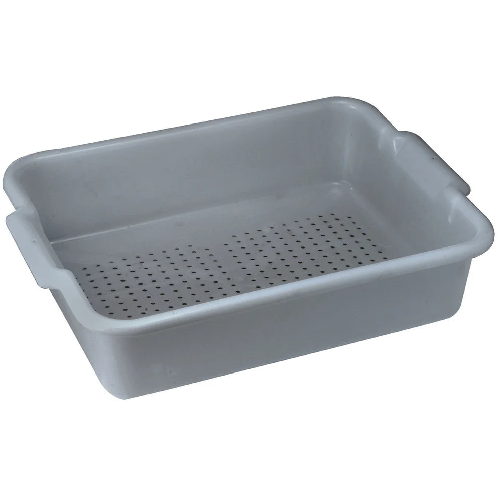Winco PLP-5G/5W, Perforated, Gray/White Bus Box