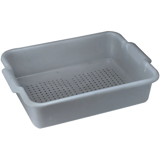 Winco PLP-5G/5W, Perforated, Gray/White Bus Box