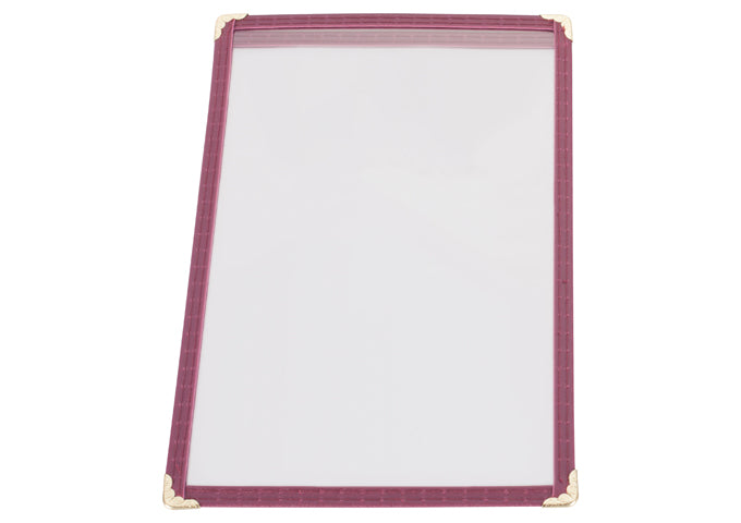 Winco PMC Series Single Menu Covers, 6–14", Assorted Colors