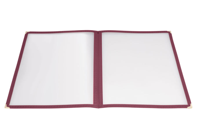 Winco PMCD-14K to 9U, 9–15", Assorted Colors, Double Fold Menu Covers