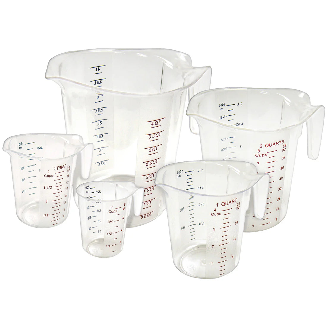 Winco PMCP-100 to 5SET, 1pt to 5SET, PC, Measuring Cup Set