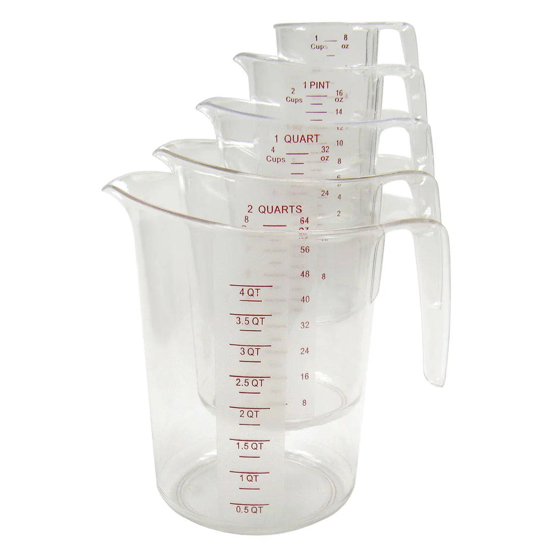 Winco PMCP-100 to 5SET, 1pt to 5SET, PC, Measuring Cup Set