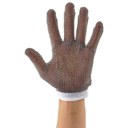 Winco PMG-1L to 1S, L-S, Reversible, B/R/W Protective Mesh Glove, EA