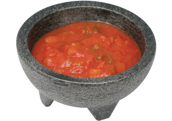 Winco PMSB-4 to PMSB-56, 10oz, 4oz, 56oz, 2 and 4 pcs/pk Molcajete Salsa Bowls