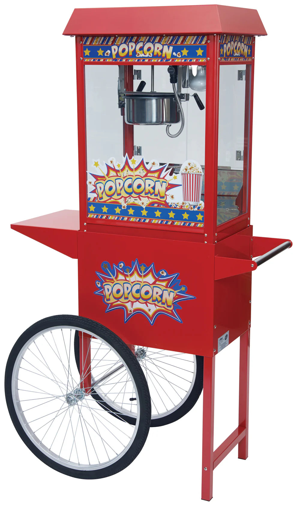 Winco POP-8RC, 36 7/8"W x 17 1/4"D x 32 1/2"H, Popcorn Cart for POP-8R