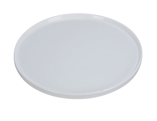 Yanco Pizza Plate Coupe PP-114 is a must-have for any pizza-serving establishment. Designed with a sleek, rounded-edge construction, this plate enhances presentation while maintaining a classic and elegant appearance. Its pure white color highlights the vibrant colors of your pizzas and pies, ensuring an appealing dining experience. Crafted from durable porcelain, this plate is scratch and chip resistant, making it a reliable choice for busy restaurants and pizzerias. 