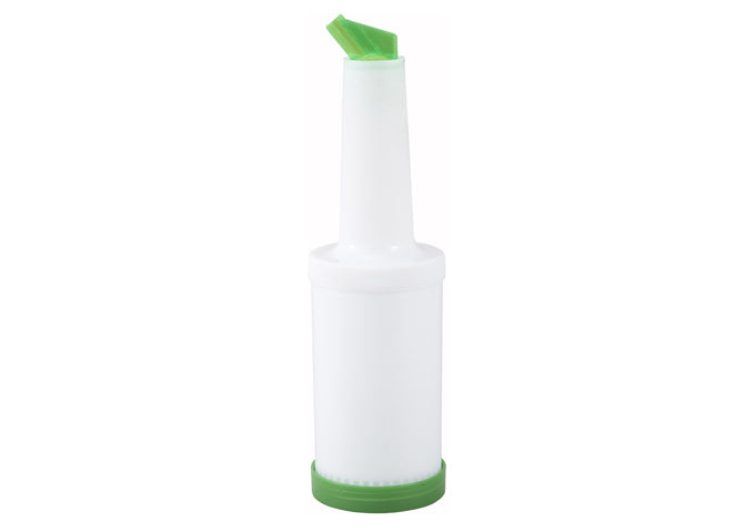 Winco PPB-1B to PPB-2Y, 1–2 Qt Colored Liquor/Juice Pour Bottles