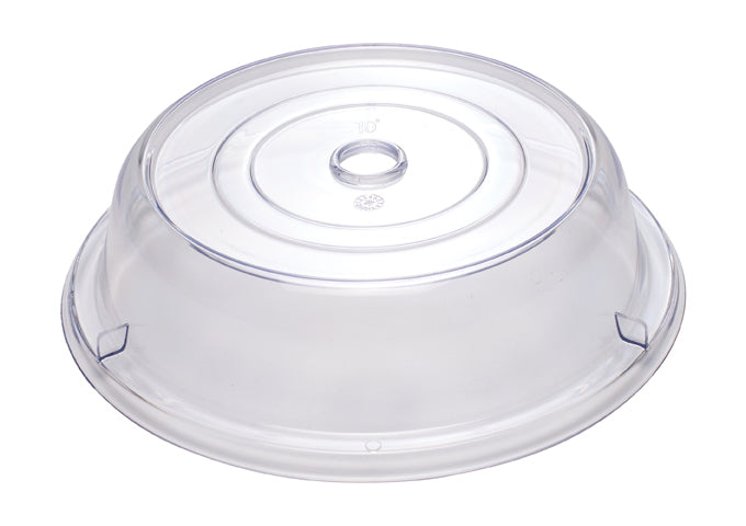 Winco PPCR-10 to PPCR-9, 10" to 9" 2-1/2"H Stackable, PC Clear Round Plate Cover