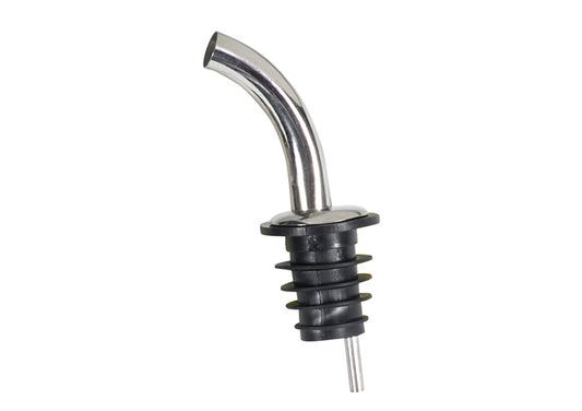 Winco PPM-4G Black Plastic Stopper Gooseneck Spout Metal Pourers