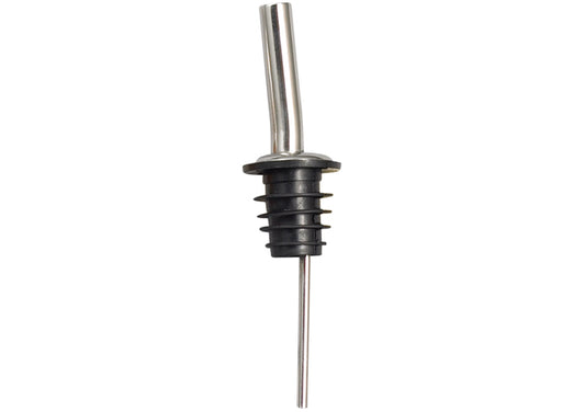 Winco PPM-4J Black Plastic Stopper Jet Spout Metal Pourers