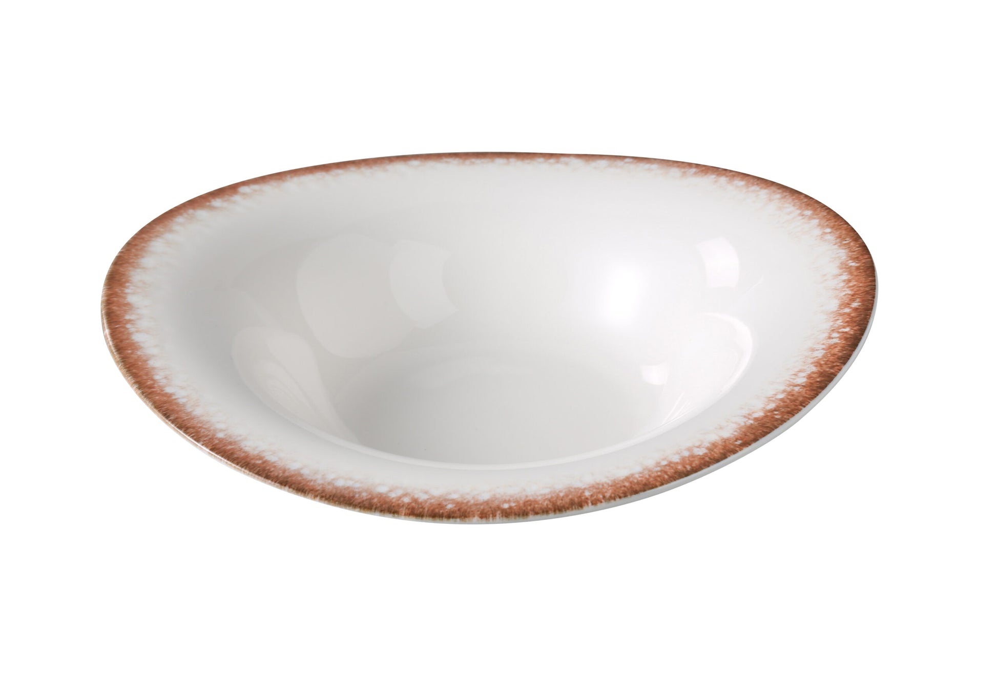 Yanco Soup Plate PR-408 offers a beautifully rustic touch to your tabletop with its warm brown rim and classic white center. Ideal for serving soups, stews, or brothy pastas, this 12 oz plate combines depth and elegance in a functional design. Part of the Porto collection, it’s made from durable porcelain with a glazed finish that ensures long-lasting performance in both casual and upscale dining settings.