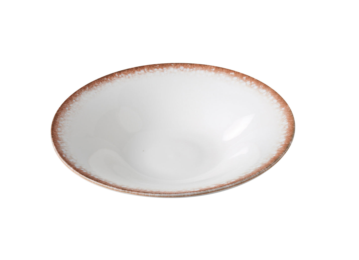 Yanco Soup Plate PR-409 offers a beautifully rustic touch to your tabletop with its warm brown rim and classic white center. Ideal for serving soups, stews, or brothy pastas, this 9 oz plate combines depth and elegance in a functional design. Part of the Porto collection, it’s made from durable porcelain with a glazed finish that ensures long-lasting performance in both casual and upscale dining settings.