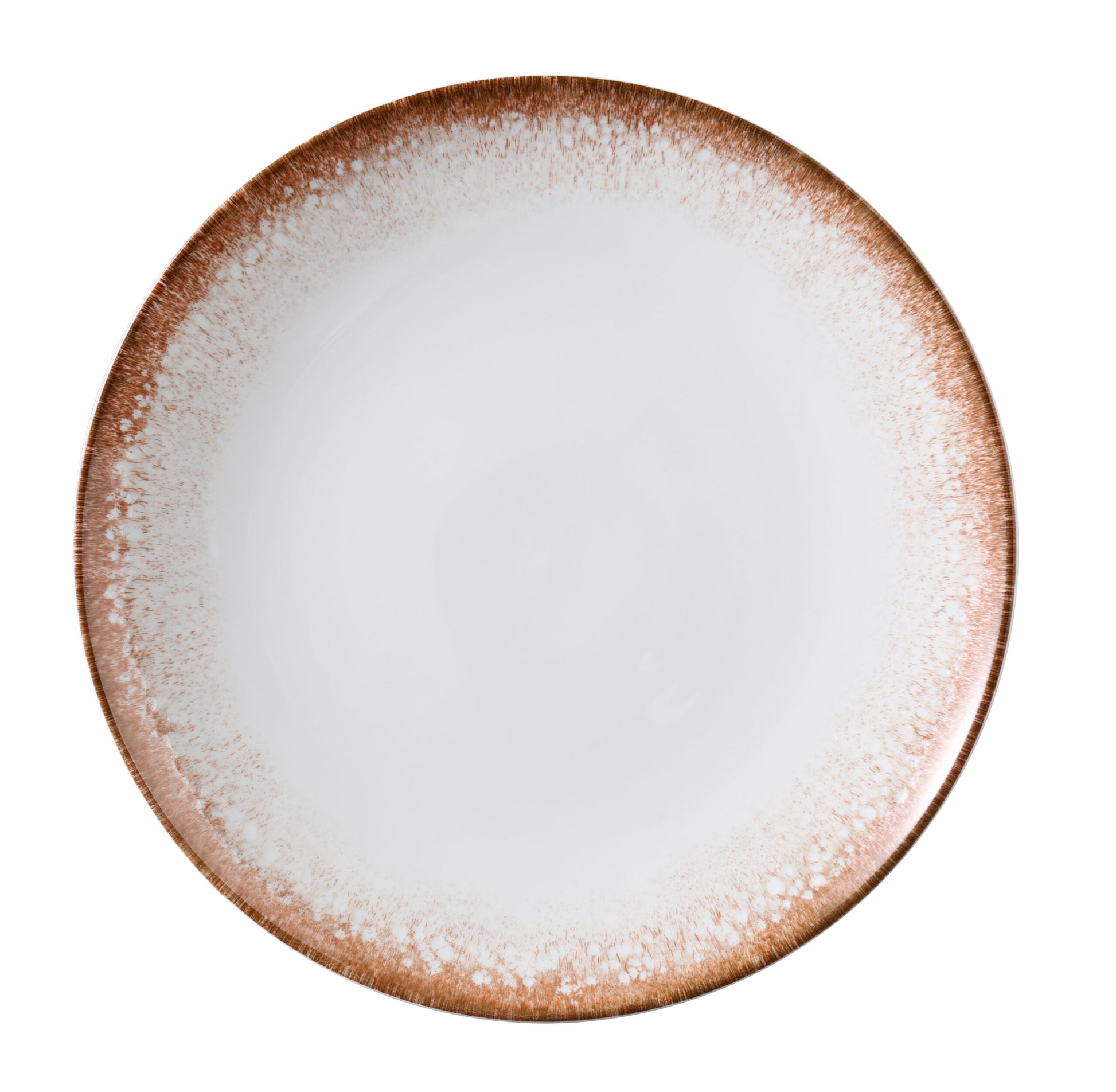 Yanco Coupe Round Plate PR-711 showcases a balance of rustic elegance and modern utility. With its earthy brown rim and smooth white center, this 11 1/4" dinner plate adds a touch of warmth to any meal presentation. Crafted from durable porcelain with a subtle coupe profile, it's ideal for serving entrées, composed salads, or shared appetizers in restaurants, cafés, or catered events.