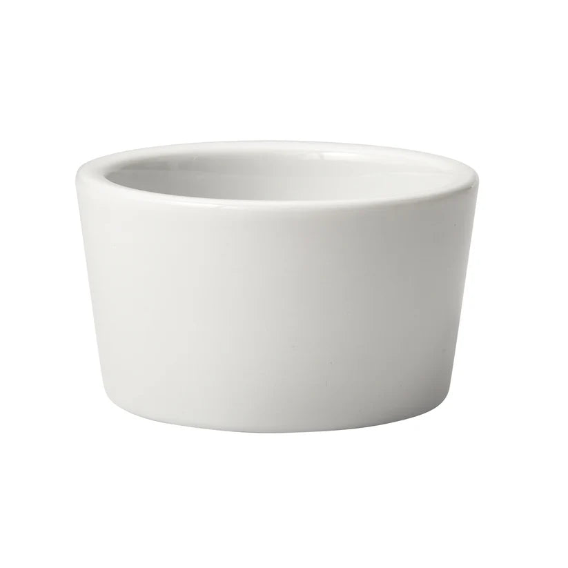 PRR-1 to PRR-6, 1–6 oz White Round Endless Table Porcelain Ramekins