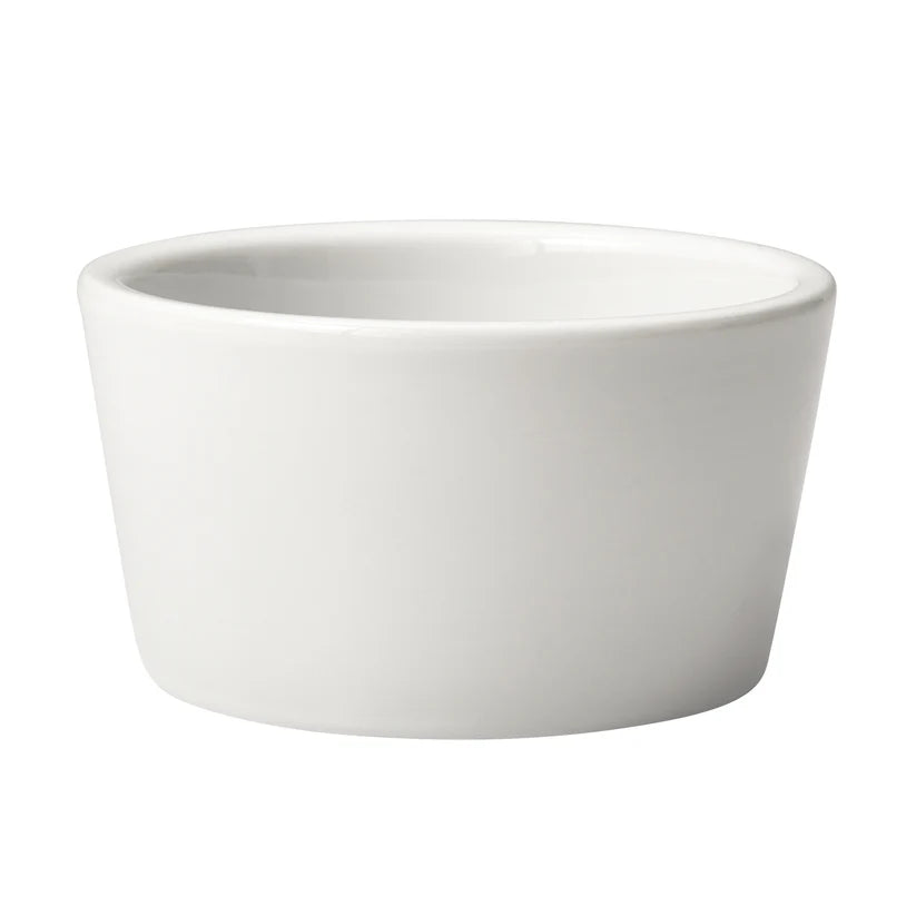 PRR-1 to PRR-6, 1–6 oz White Round Endless Table Porcelain Ramekins