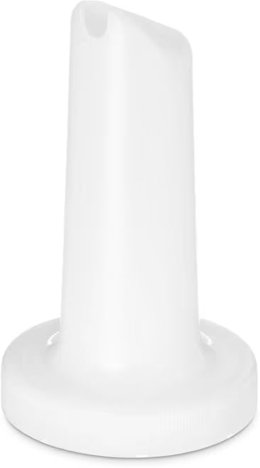 White PourPlus Store N' Pour Spout 3 1/2 inches, PS20402, 12/case
