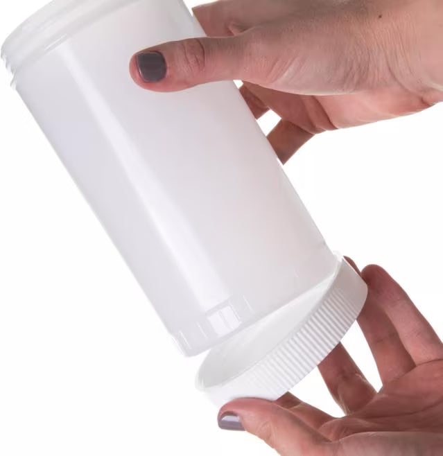 White Store N' Pour Caps, PS30402, 12/case