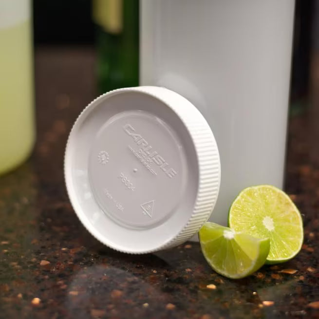 White Store N' Pour Caps, PS30402, 12/case
