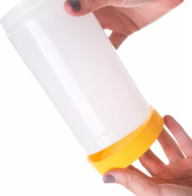 Yellow Store N' Pour Caps, PS30404, 12/case