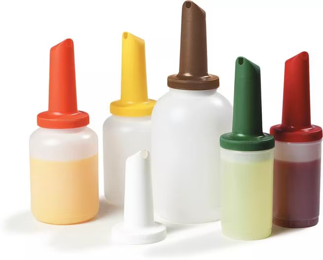 Assorted PourPlus Store N' Pour Quart Complete 32 ounce, 3.5 inches, PS601NC00, 12/case