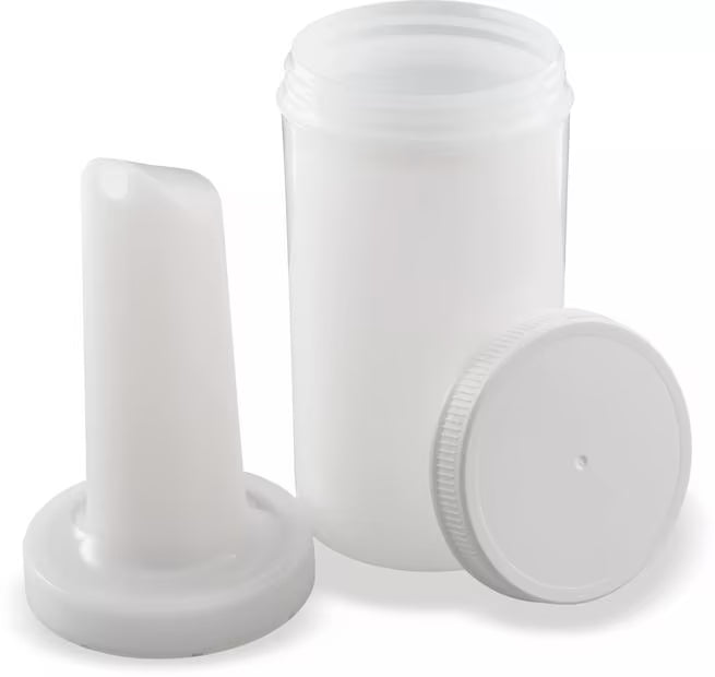 White PourPlus Store N' Pour Quart Complete 32 ounce, 3.5 inches, PS601NC02, 12/case