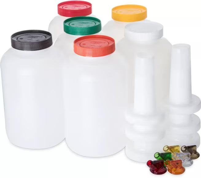 Assorted Store N' Pour Gallon Complete Unit Bundle 128 ounce, PS801B00, 6/case