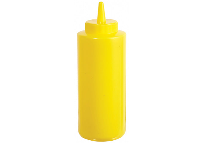 Winco PSB-08C to PSB-24Y 8–24oz 6/pk, 3 Colors Squeeze Bottles