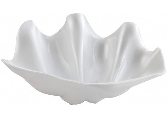Winco PSBW-1W and PSBW-5W 20oz and 5qt Pearl Shell Bowl