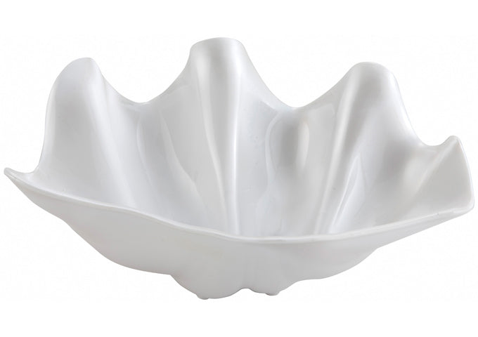 Winco PSBW-1W and PSBW-5W 20oz and 5qt Pearl Shell Bowl