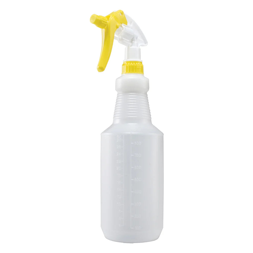 Winco PSR-9-9Y, 28oz Plastic Various Colors Spray Bottle