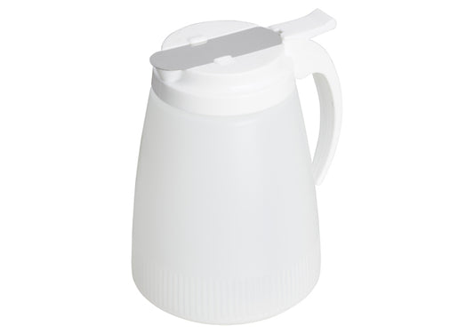 Winco PSUD-32 and PSUD-48 32oz and 48oz Plastic Syrup Dispenser