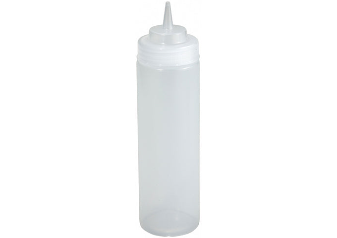 Winco PSW-12 to PSW-32Y 12-24oz 6/pk Wide Mouth Squeeze Bottles