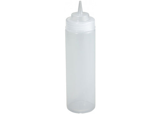 Winco PSW-12 to PSW-32Y 12-24oz 6/pk Wide Mouth Squeeze Bottles