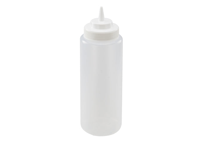 Winco PSW-12 to PSW-32Y 12-24oz 6/pk Wide Mouth Squeeze Bottles