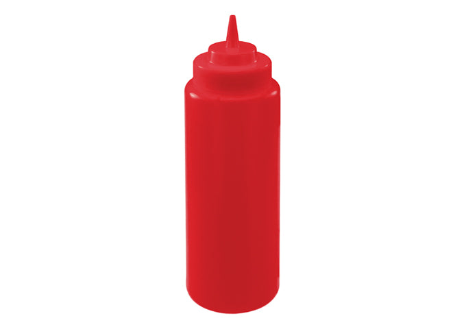 Winco PSW-12 to PSW-32Y 12-24oz 6/pk Wide Mouth Squeeze Bottles