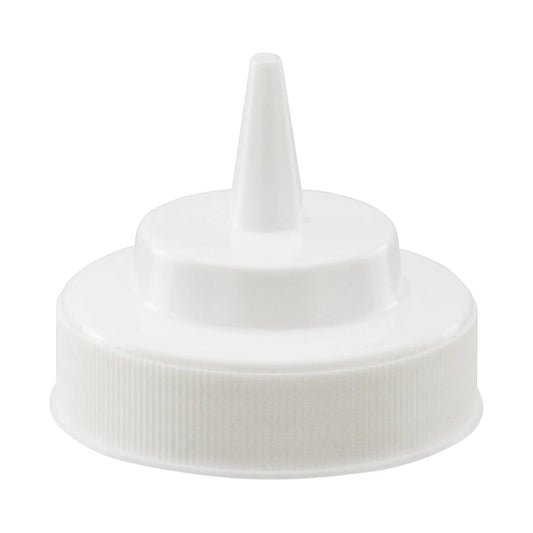 Winco PSW-C-LID/Y-LID, White/Yellow Lid for Wide Mouth Squeeze Bottle