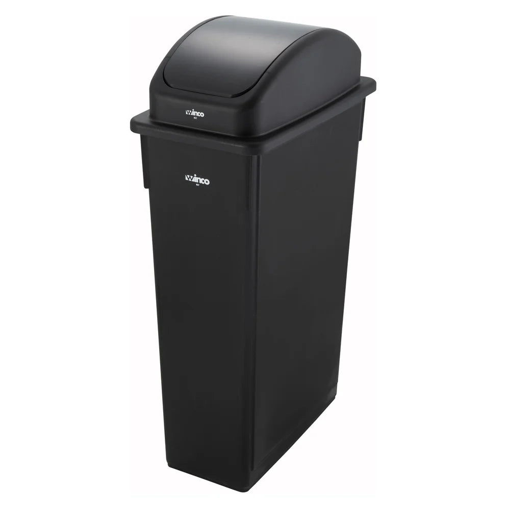 Winco PTC-23B-23SG, 23gal Slender Trash Cans in Various Colors
