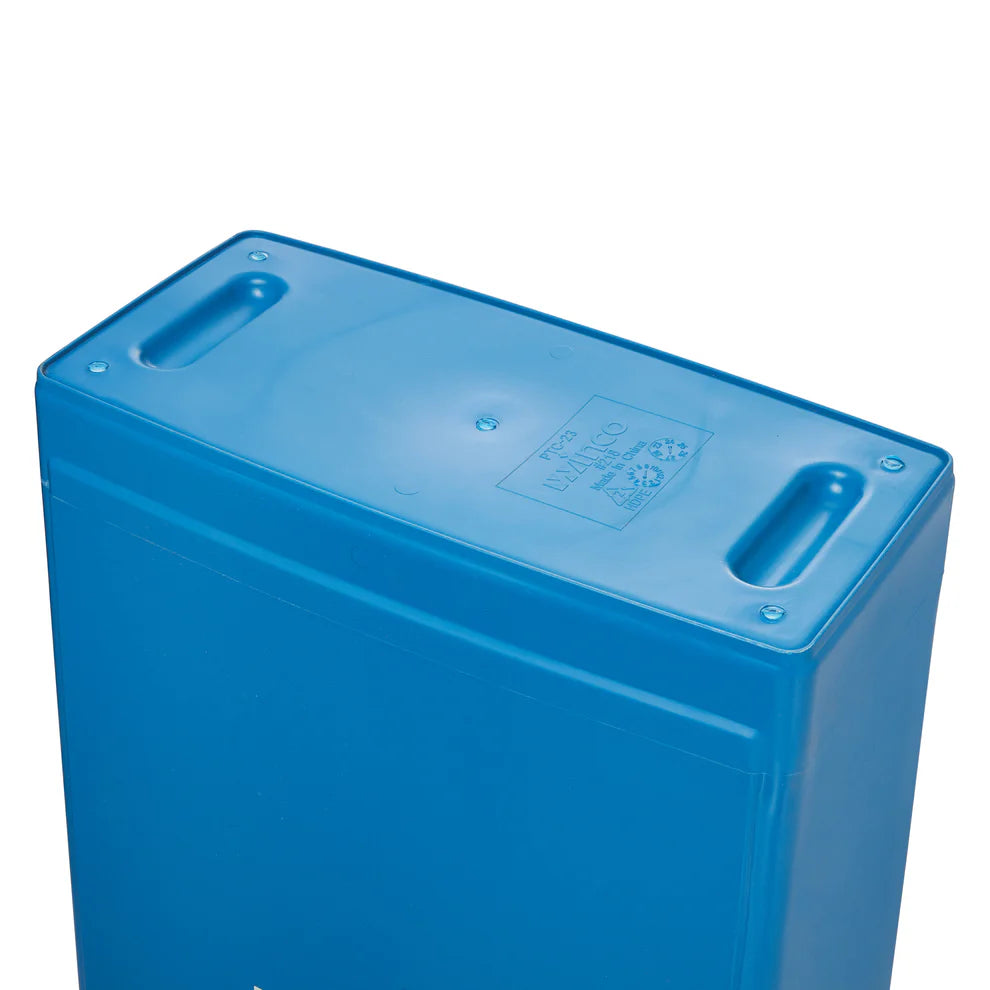Winco PTC-23B-23SG, 23gal Slender Trash Cans in Various Colors