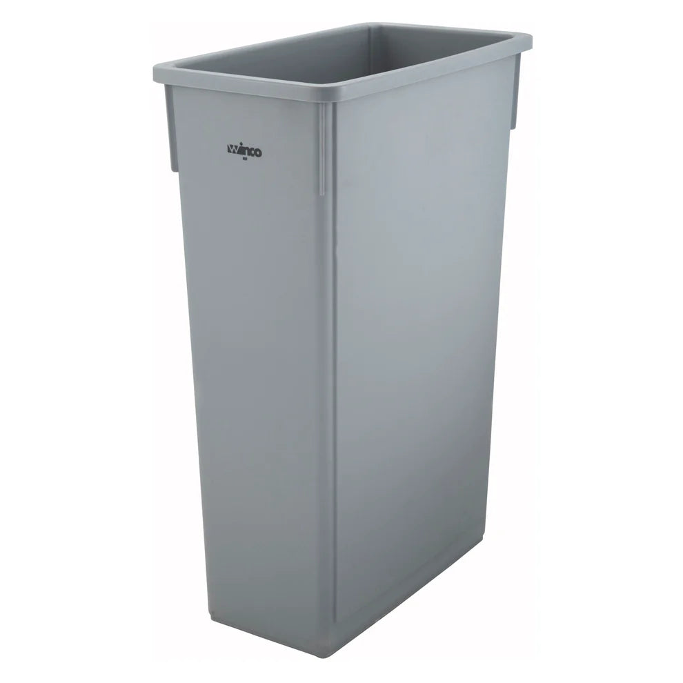 Winco PTC-23B-23SG, 23gal Slender Trash Cans in Various Colors