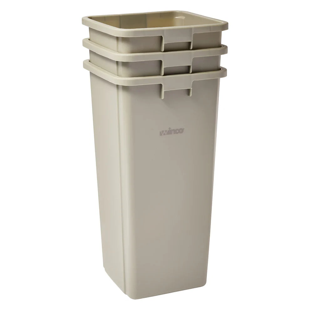 Winco PTCS-23BE-35G, 10-44 Gallon, Various Colors Trash Cans